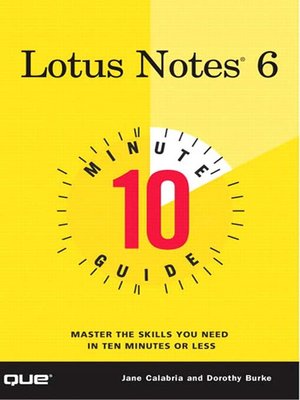 cover image of 10 Minute Guide to Lotus Notes 6